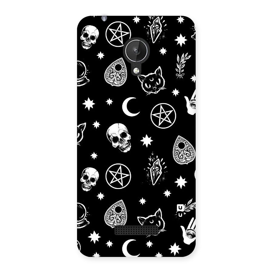 Skull Moon Design Back Case for Micromax Canvas Spark Q380