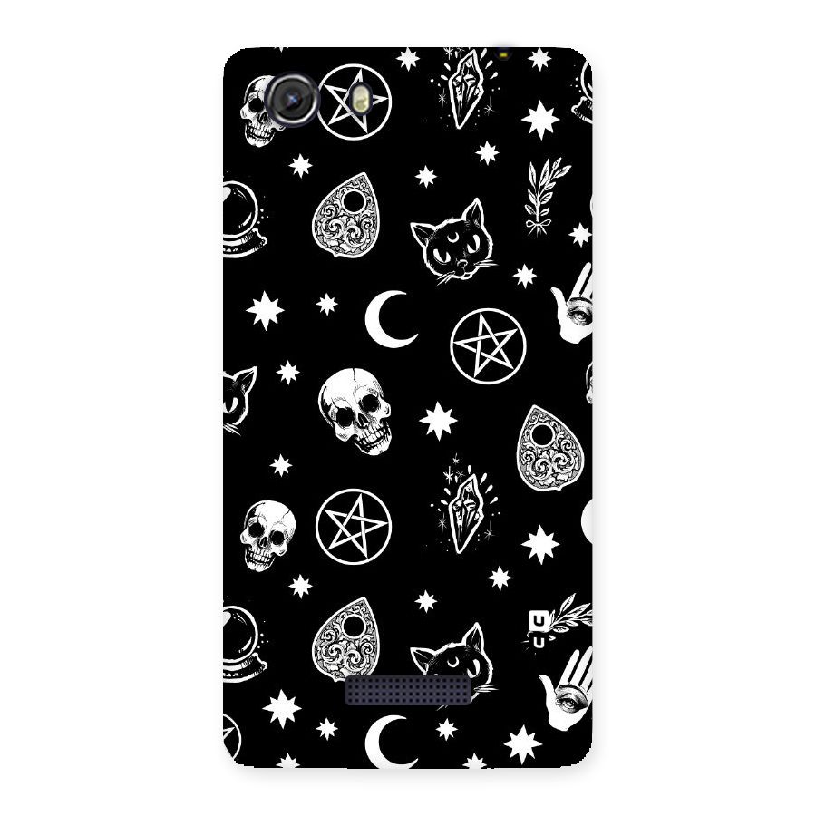 Skull Moon Design Back Case for Micromax Unite 3