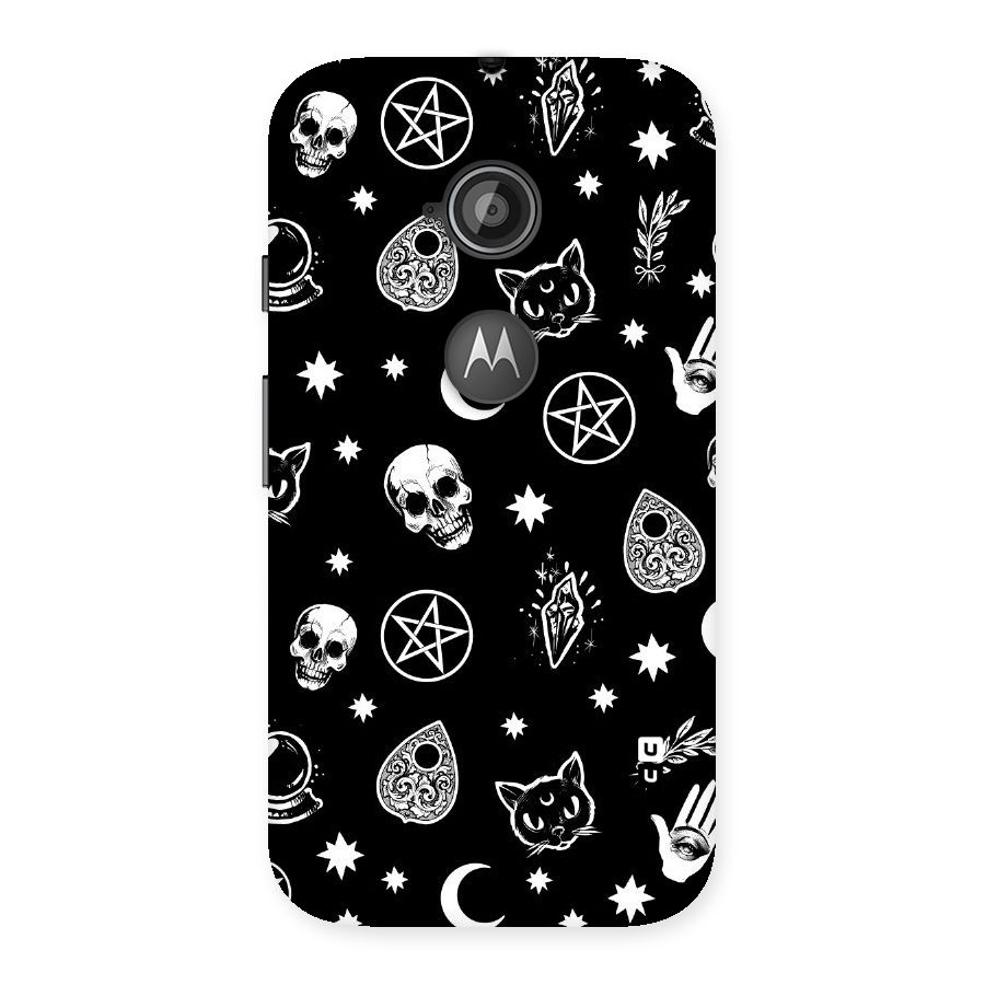 Skull Moon Design Back Case for Moto E 2nd Gen