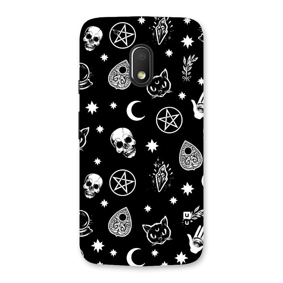 Skull Moon Design Back Case for Moto G4 Play