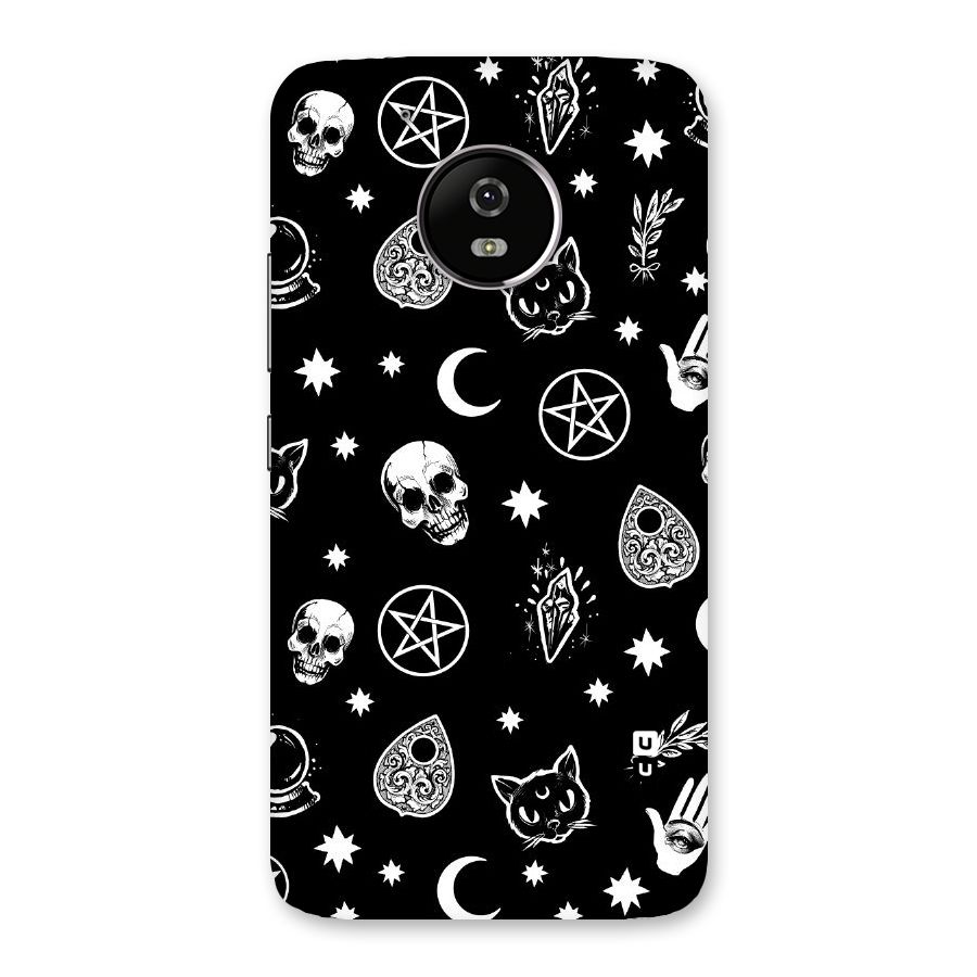 Skull Moon Design Back Case for Moto G5