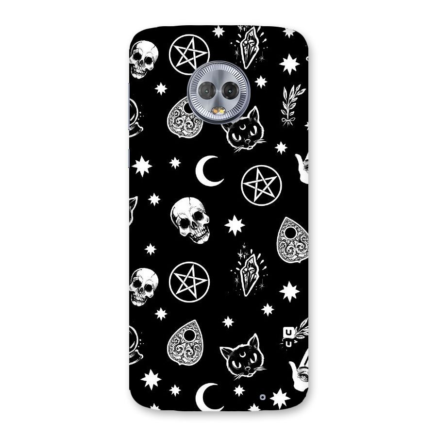 Skull Moon Design Back Case for Moto G6 Plus