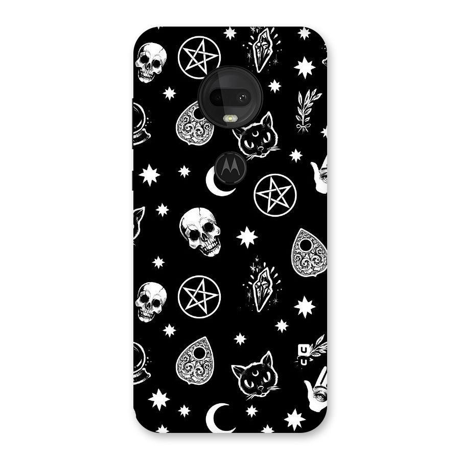 Skull Moon Design Back Case for Moto G7