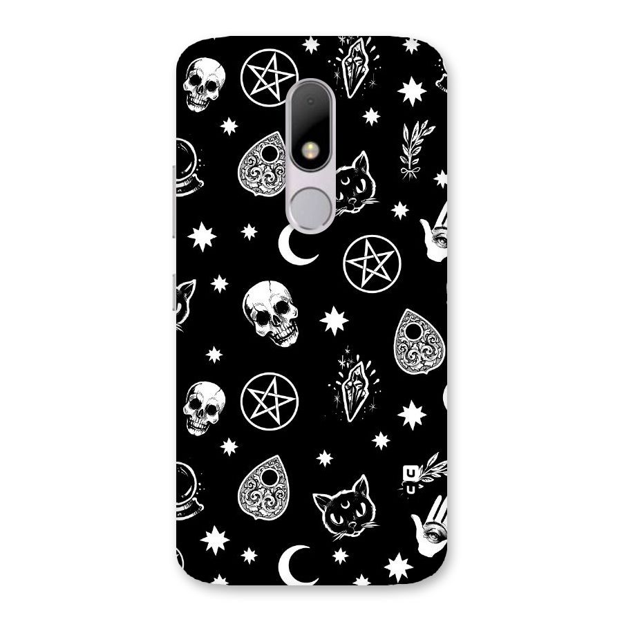 Skull Moon Design Back Case for Moto M