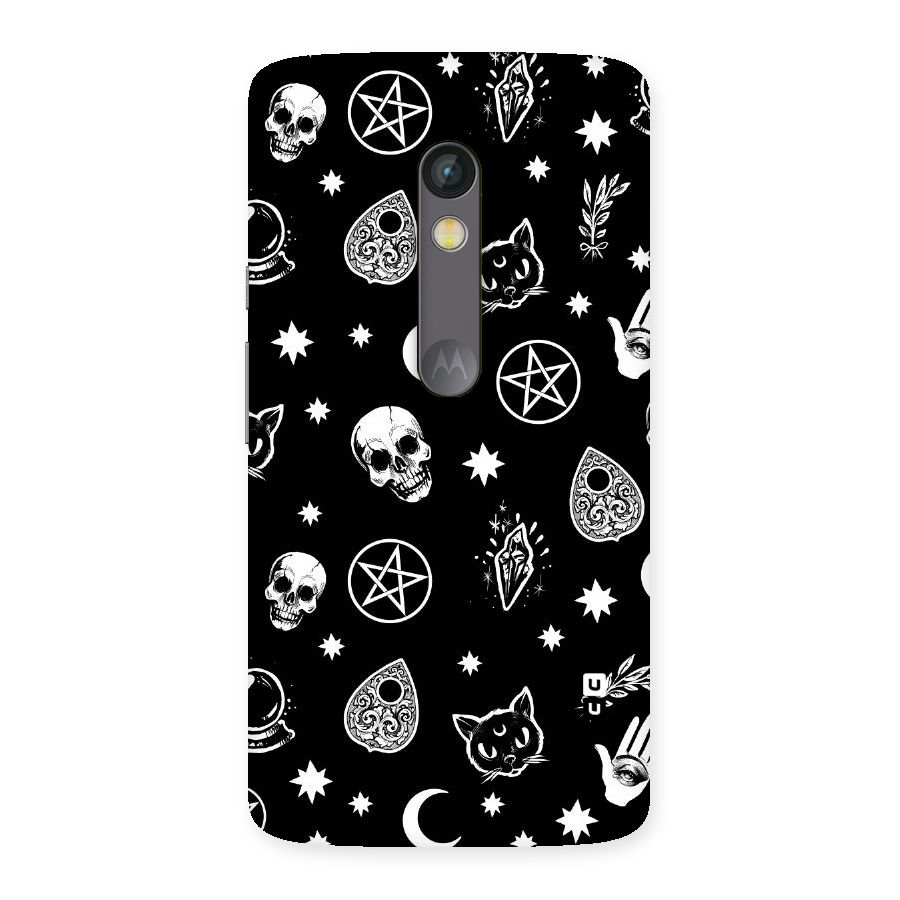Skull Moon Design Back Case for Moto X Play