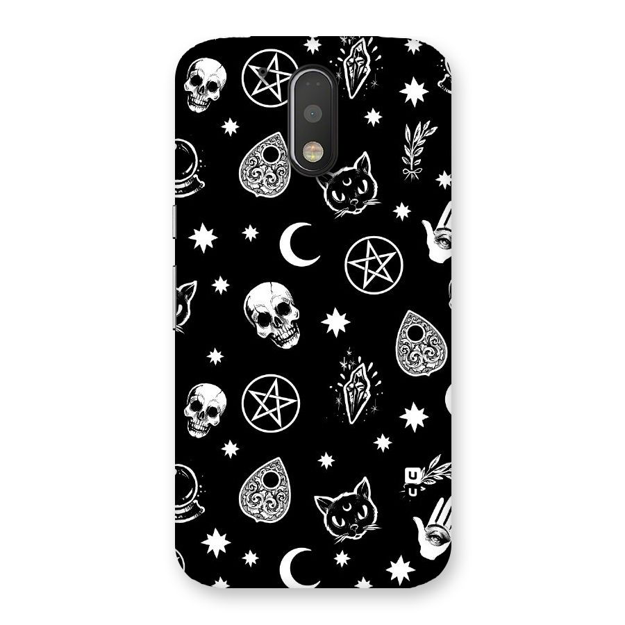 Skull Moon Design Back Case for Motorola Moto G4 Plus