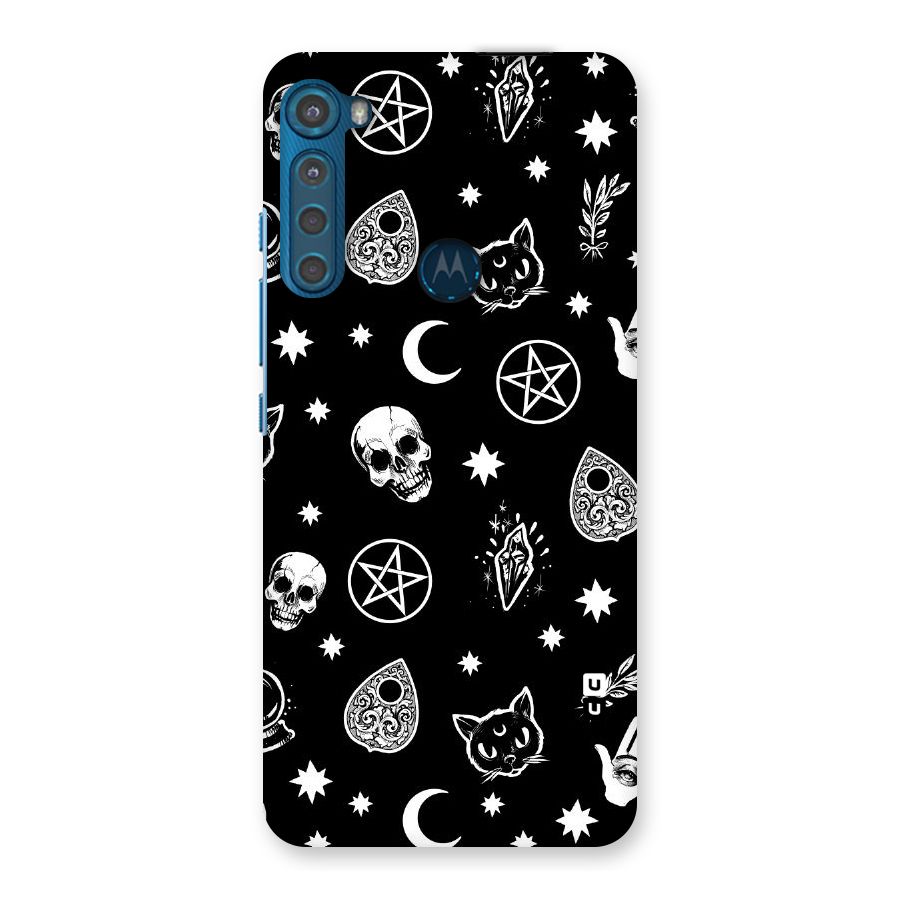 Skull Moon Design Back Case for Motorola One Fusion Plus