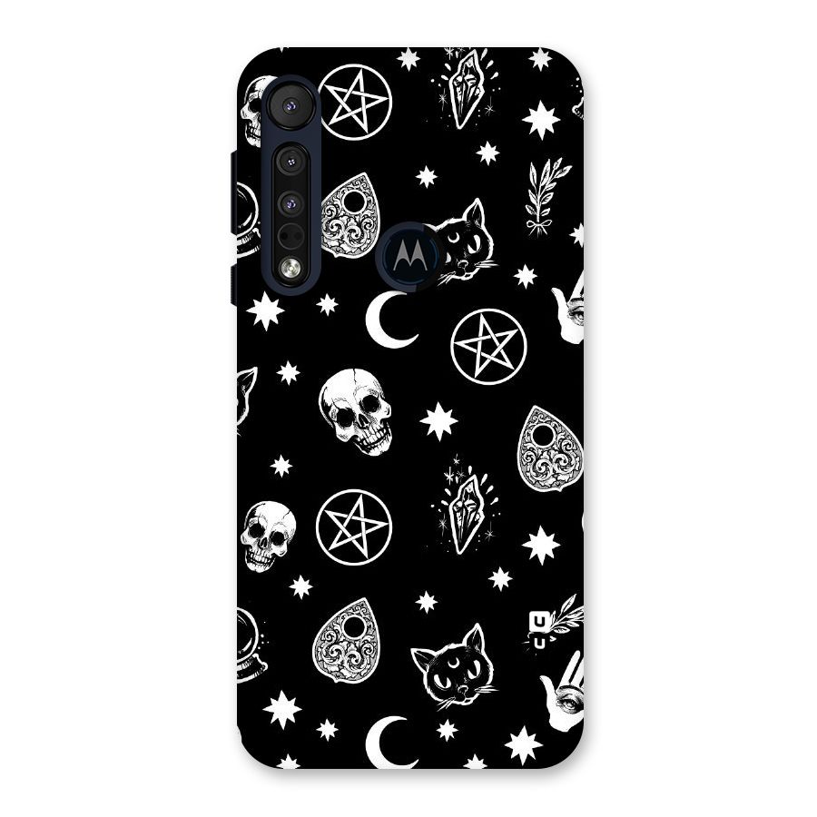 Skull Moon Design Back Case for Motorola One Macro