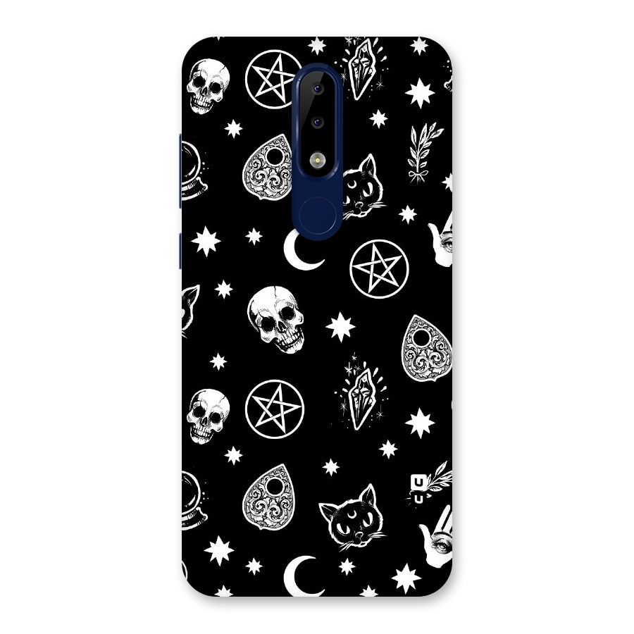 Skull Moon Design Back Case for Nokia 5.1 Plus