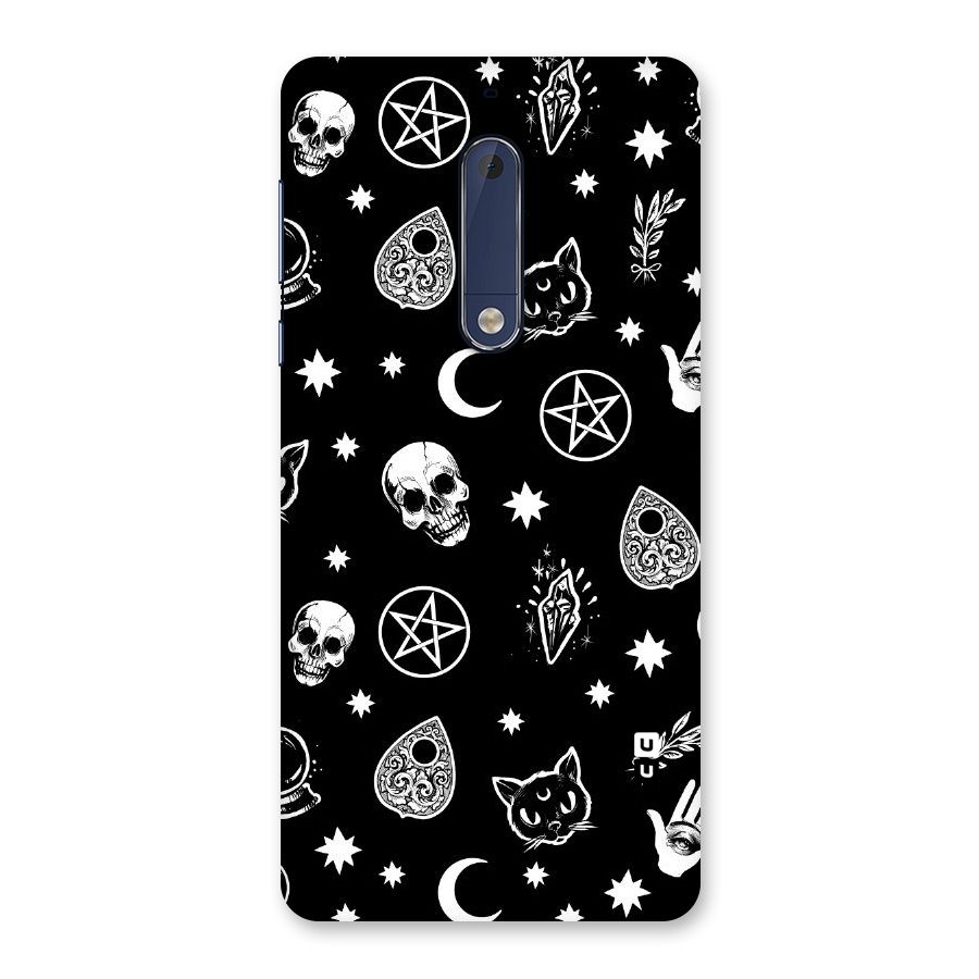 Skull Moon Design Back Case for Nokia 5