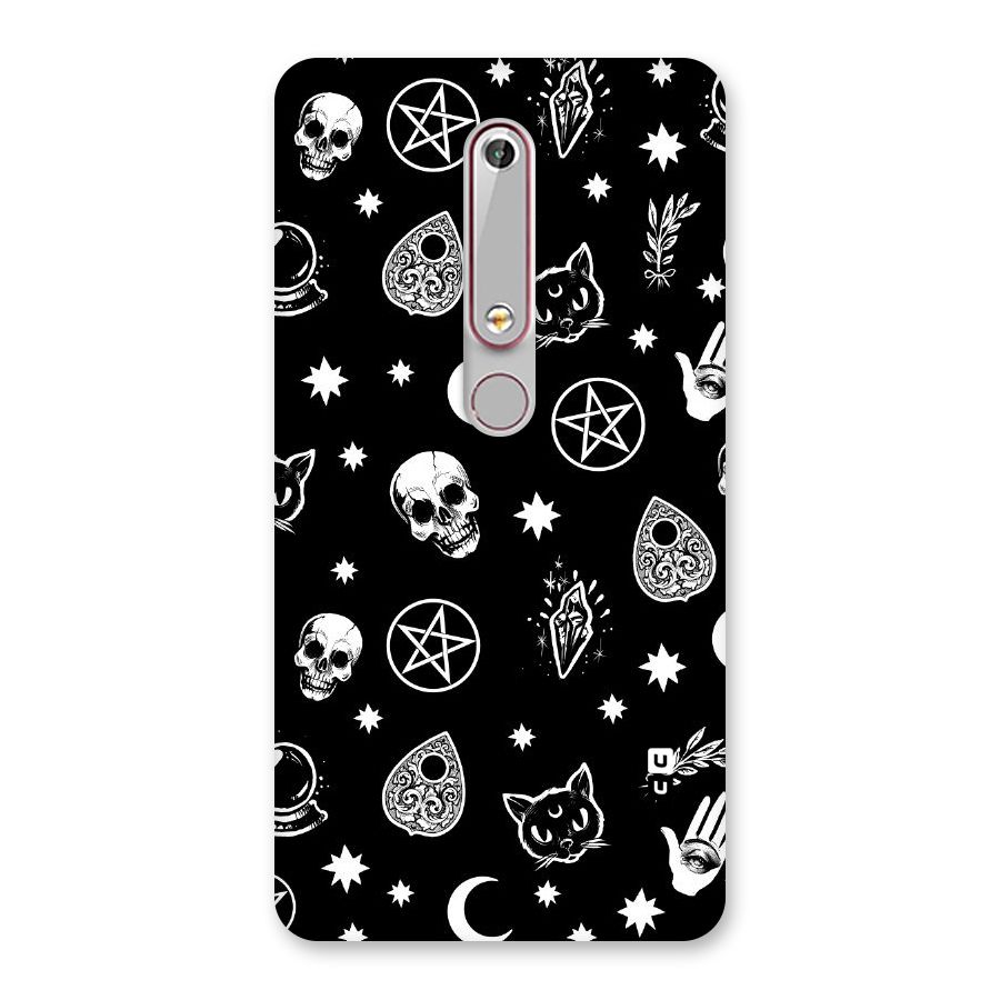 Skull Moon Design Back Case for Nokia 6.1