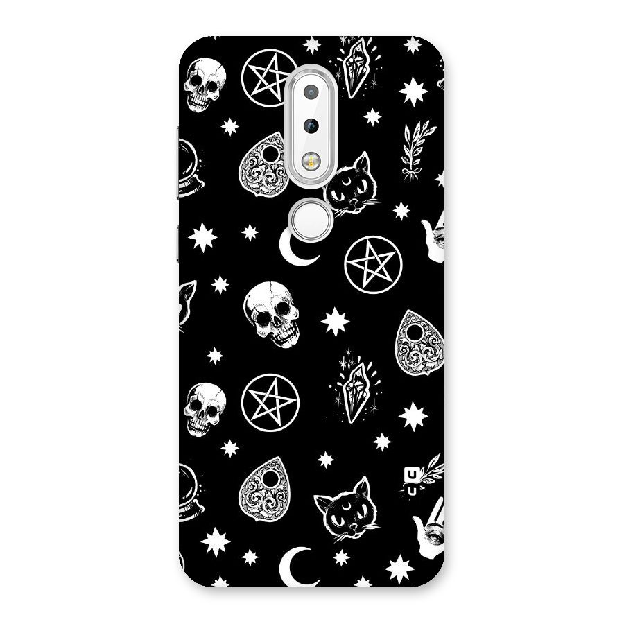 Skull Moon Design Back Case for Nokia 6.1 Plus