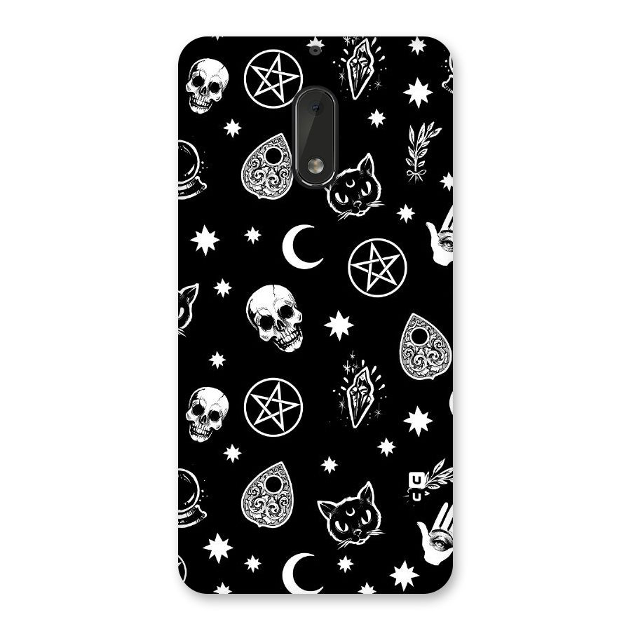Skull Moon Design Back Case for Nokia 6