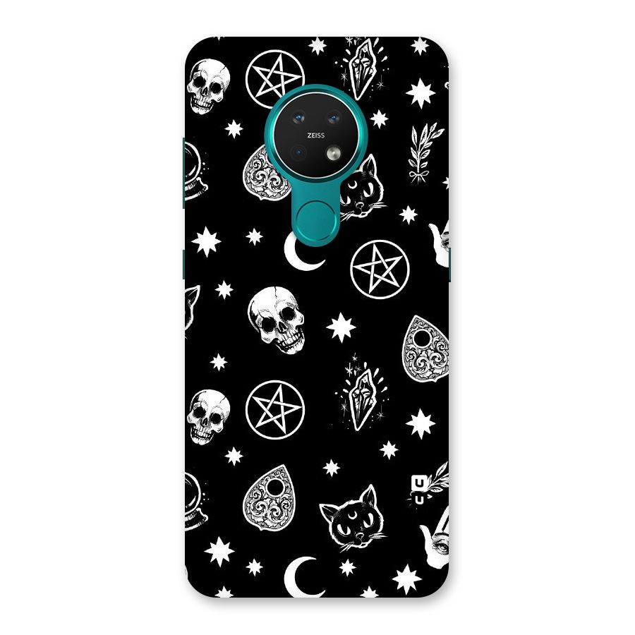 Skull Moon Design Back Case for Nokia 7.2