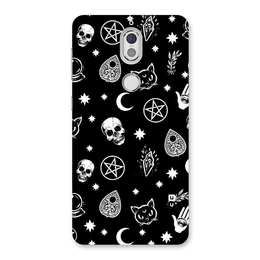 Skull Moon Design Back Case for Nokia 7