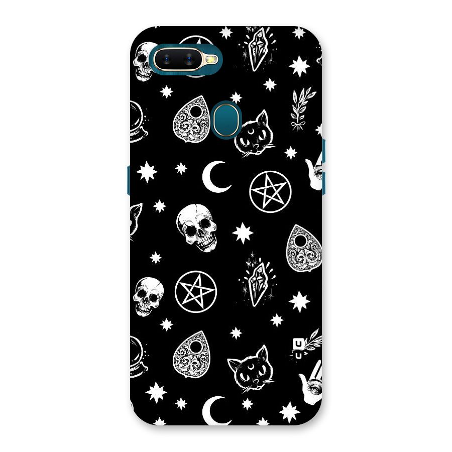Skull Moon Design Back Case for Oppo A11k