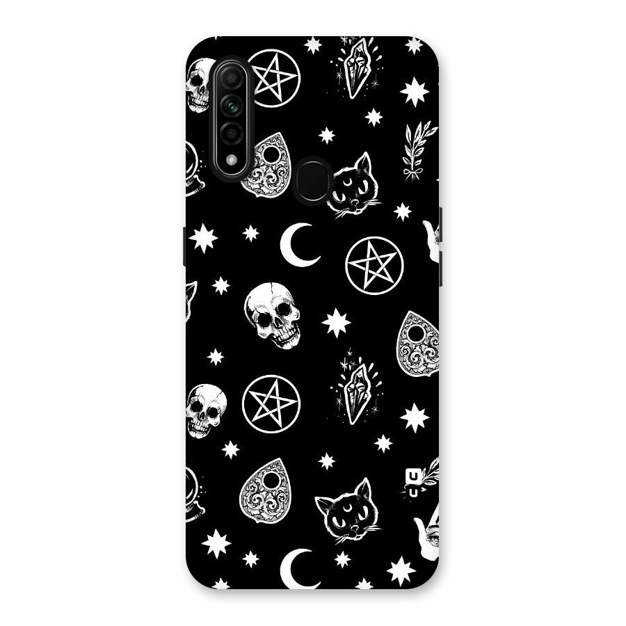 Skull Moon Design Back Case for Oppo A31