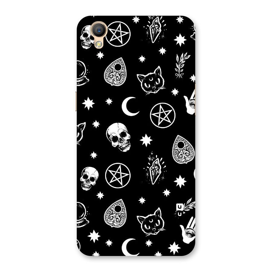Skull Moon Design Back Case for Oppo A37
