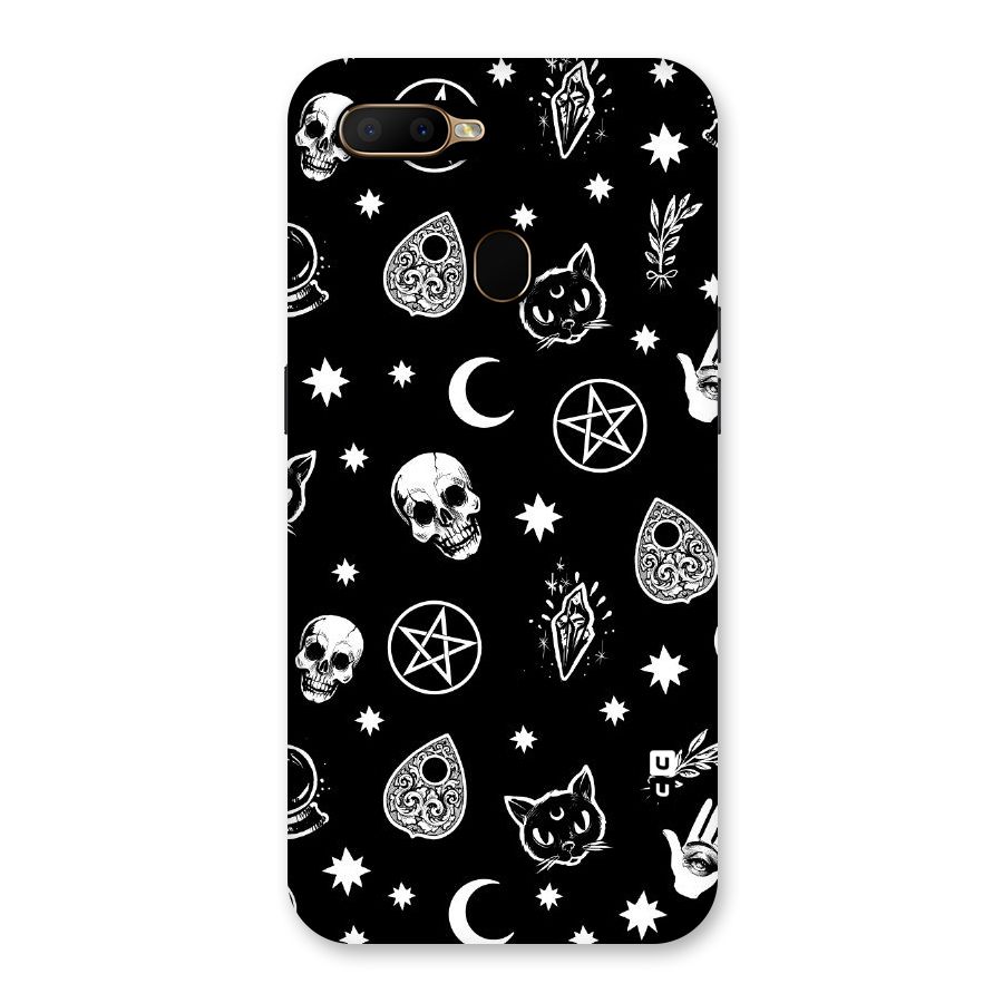 Skull Moon Design Back Case for Oppo A5s