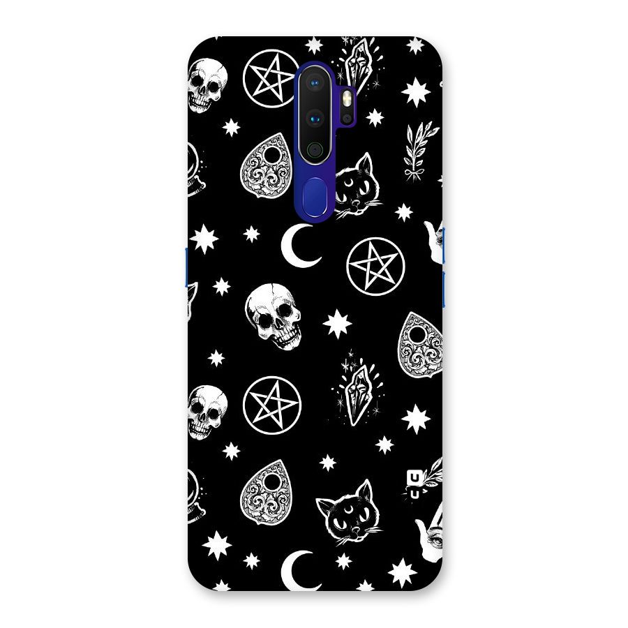 Skull Moon Design Back Case for Oppo A9 (2020)