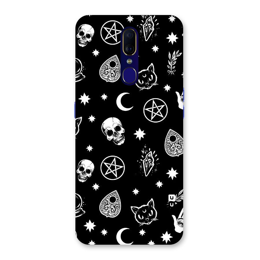 Skull Moon Design Back Case for Oppo F11