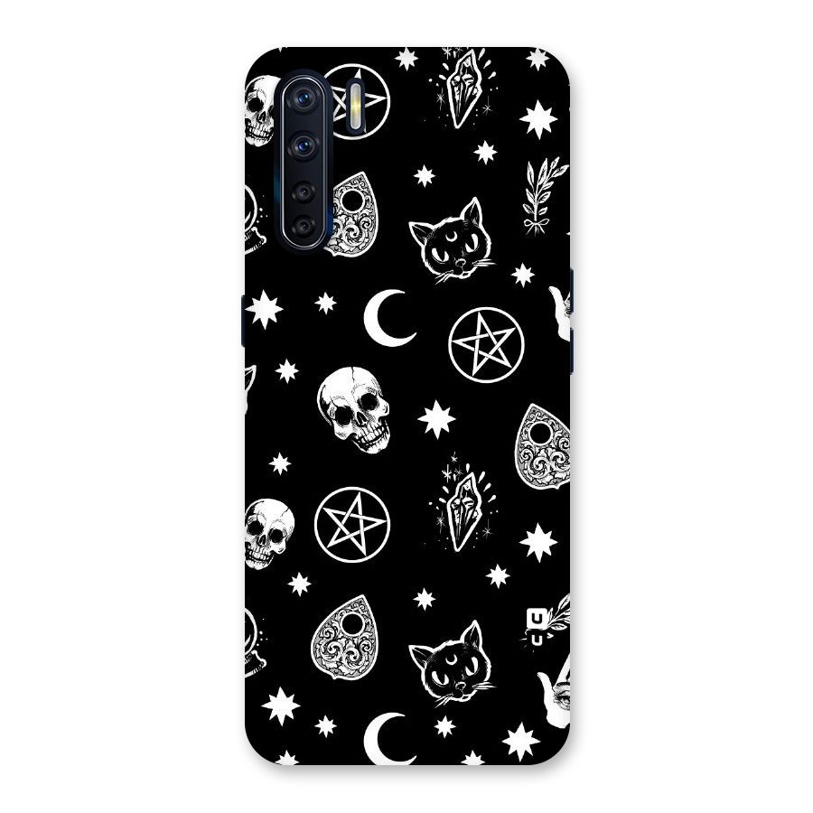 Skull Moon Design Back Case for Oppo F15