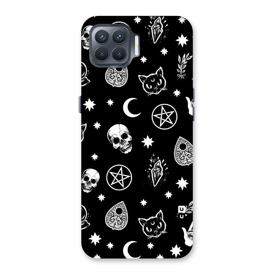 Skull Moon Design Back Case for Oppo F17 Pro