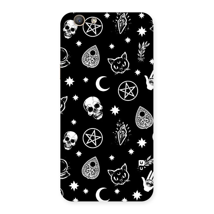 Skull Moon Design Back Case for Oppo F1s