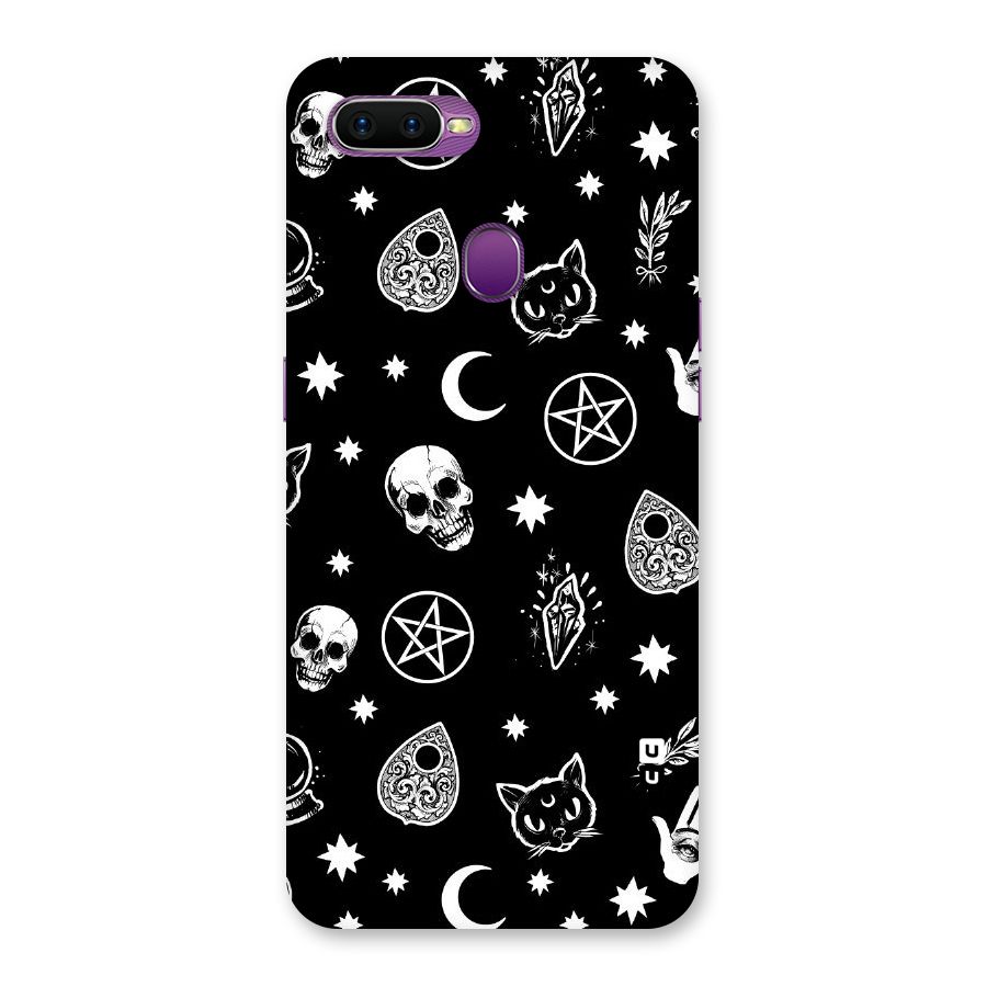 Skull Moon Design Back Case for Oppo F9