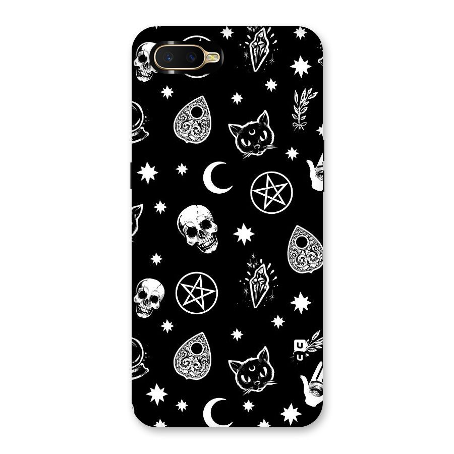 Skull Moon Design Back Case for Oppo K1