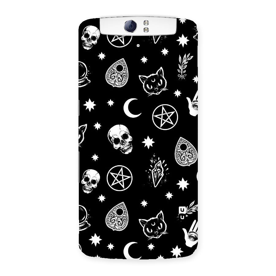 Skull Moon Design Back Case for Oppo N1