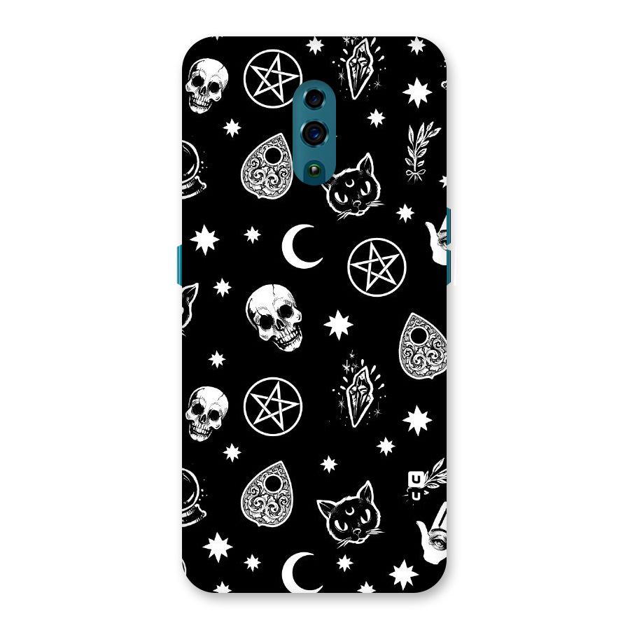Skull Moon Design Back Case for Oppo Reno