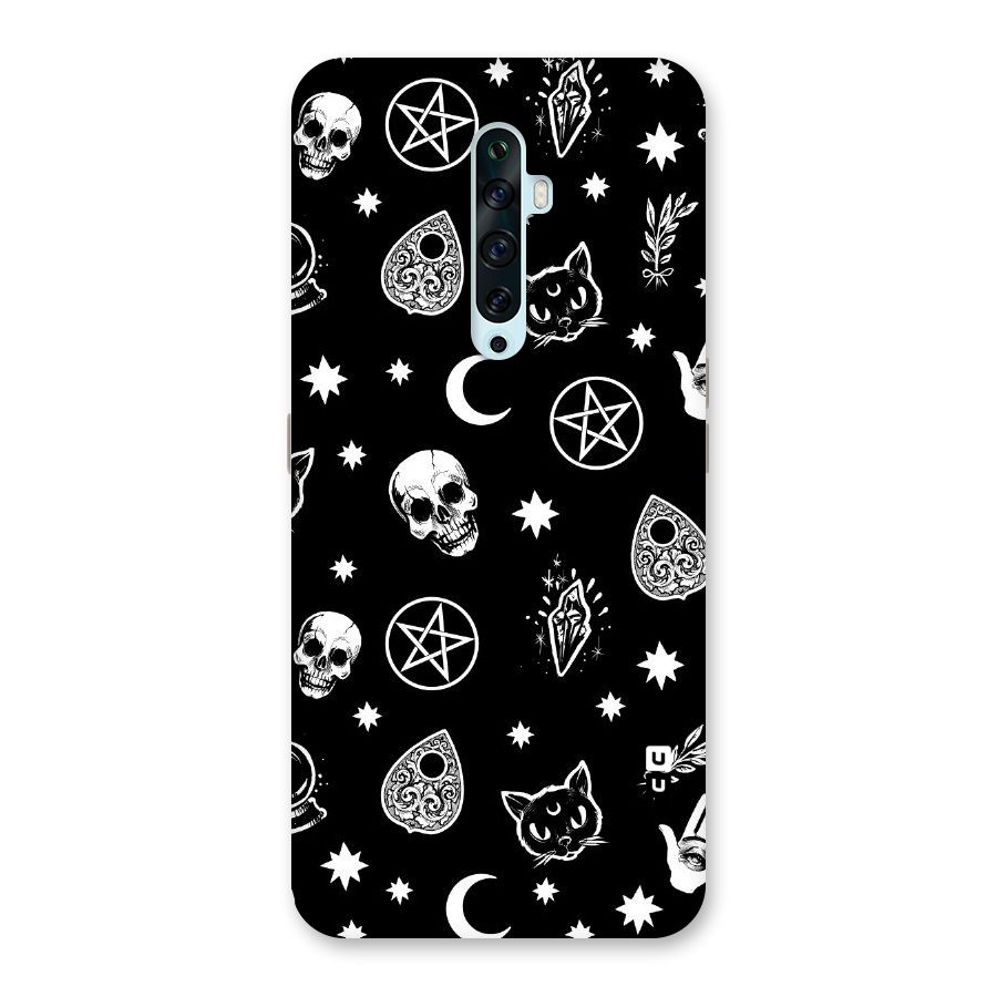 Skull Moon Design Back Case for Oppo Reno2 F