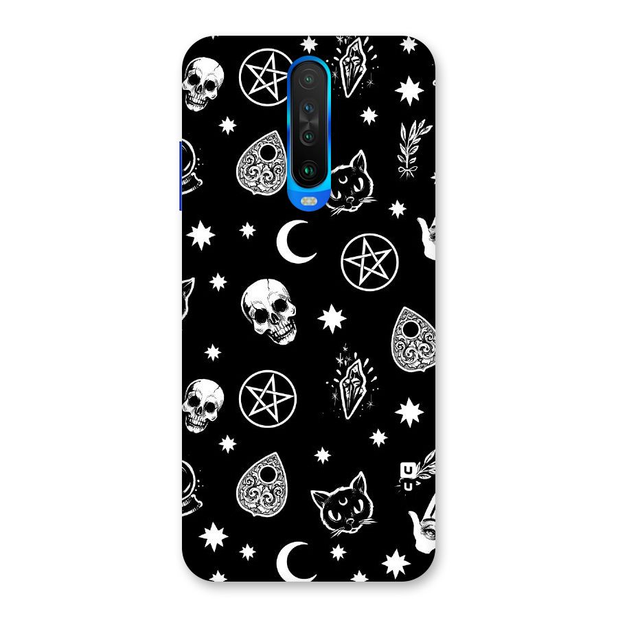 Skull Moon Design Back Case for Poco X2