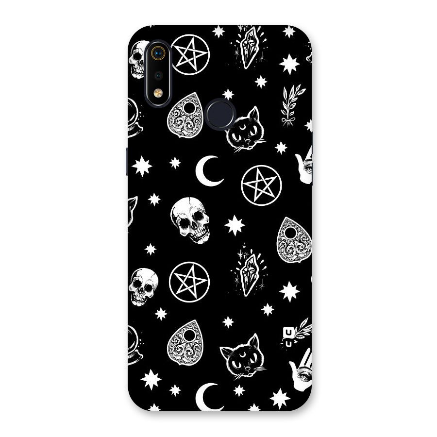 Skull Moon Design Back Case for Realme 3i