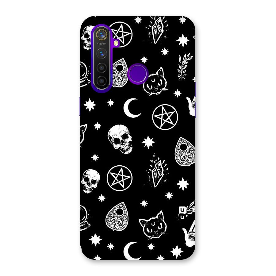 Skull Moon Design Back Case for Realme 5 Pro