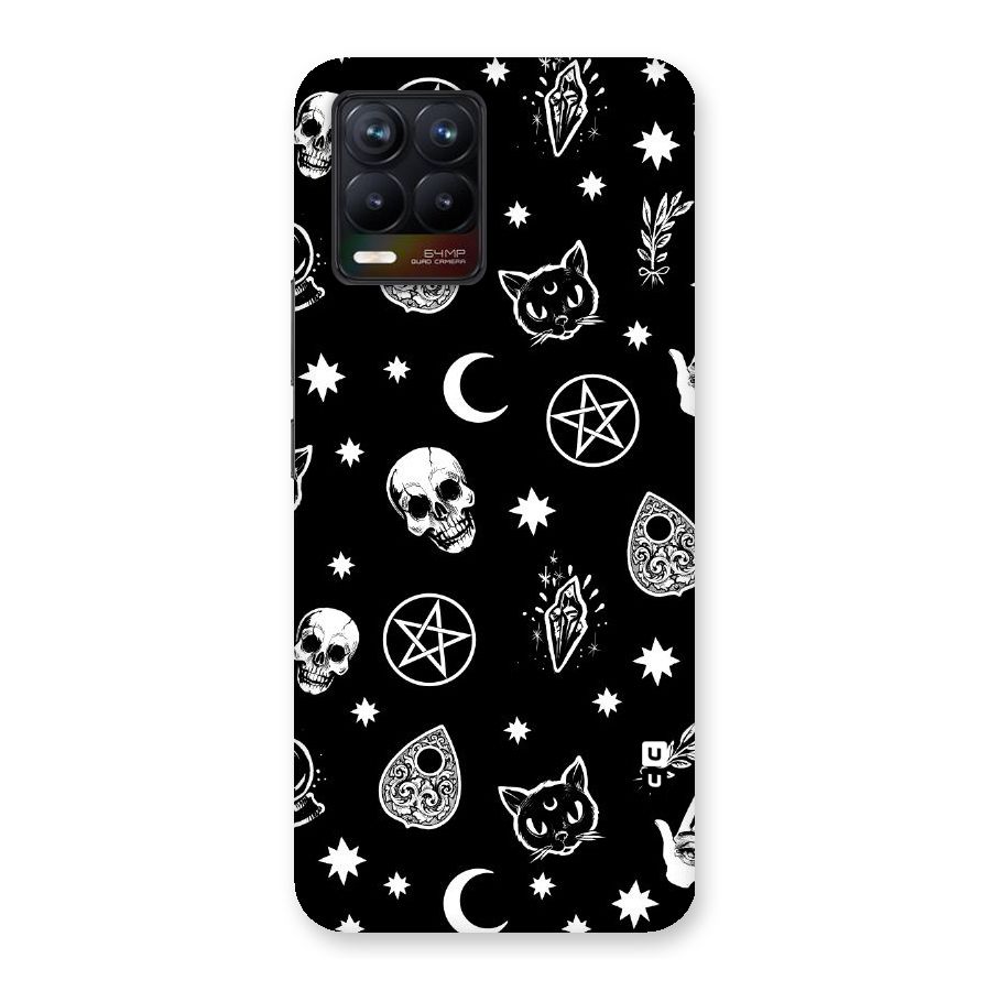 Skull Moon Design Back Case for Realme 8