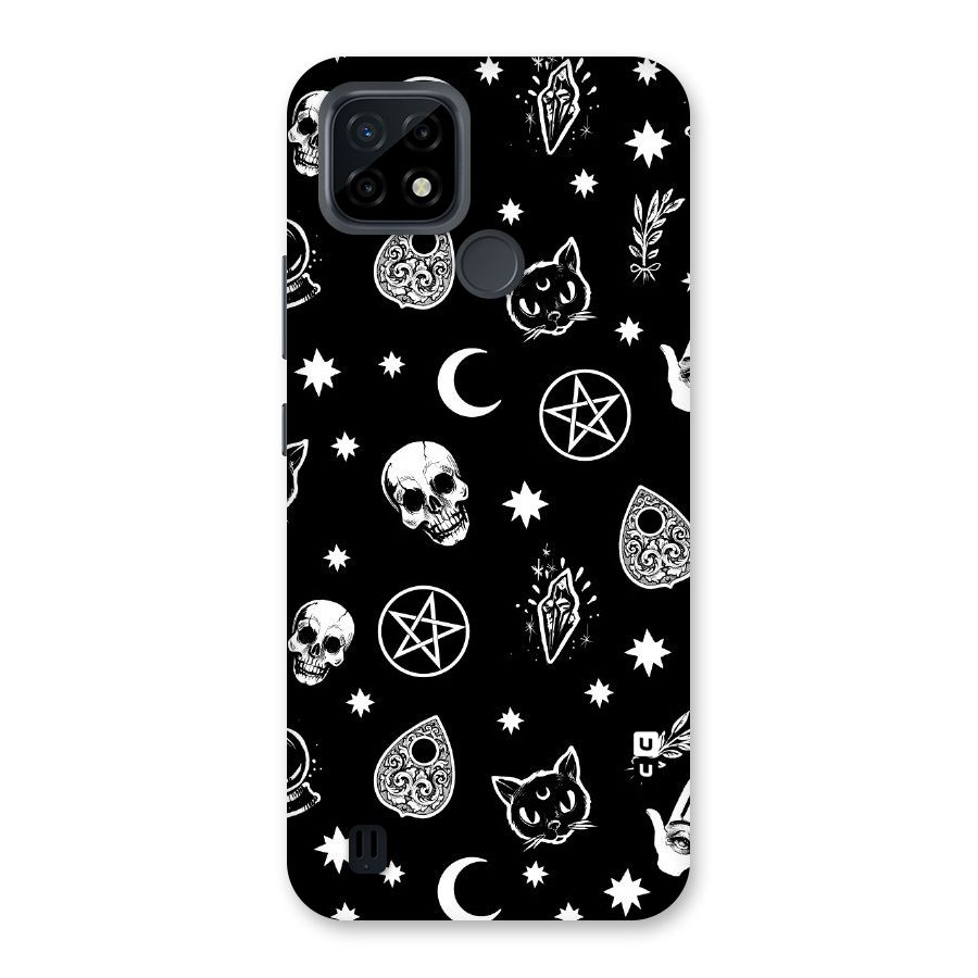 Skull Moon Design Back Case for Realme C21