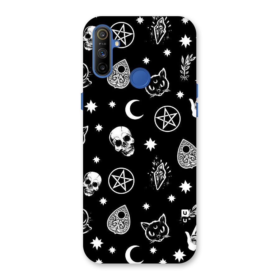 Skull Moon Design Back Case for Realme Narzo 10A