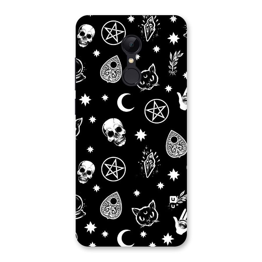 Skull Moon Design Back Case for Redmi 5