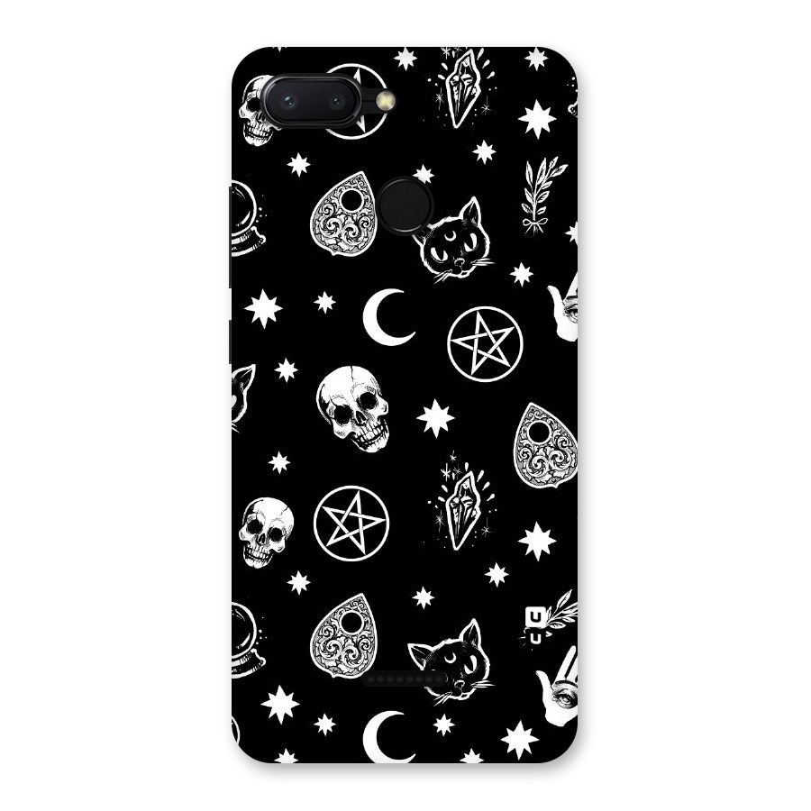 Skull Moon Design Back Case for Redmi 6