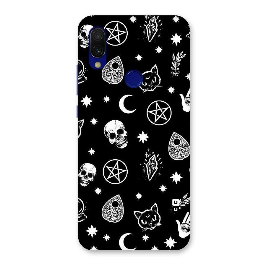 Skull Moon Design Back Case for Redmi 7