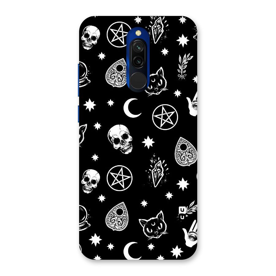 Skull Moon Design Back Case for Redmi 8