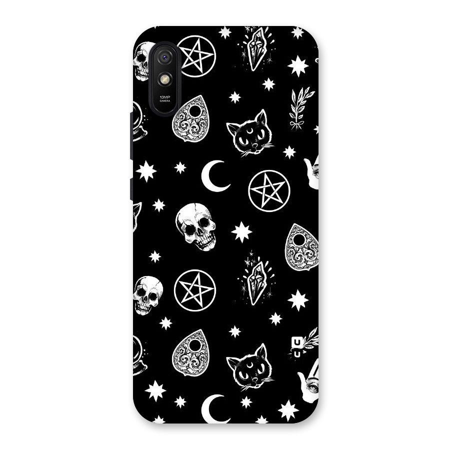 Skull Moon Design Back Case for Redmi 9A
