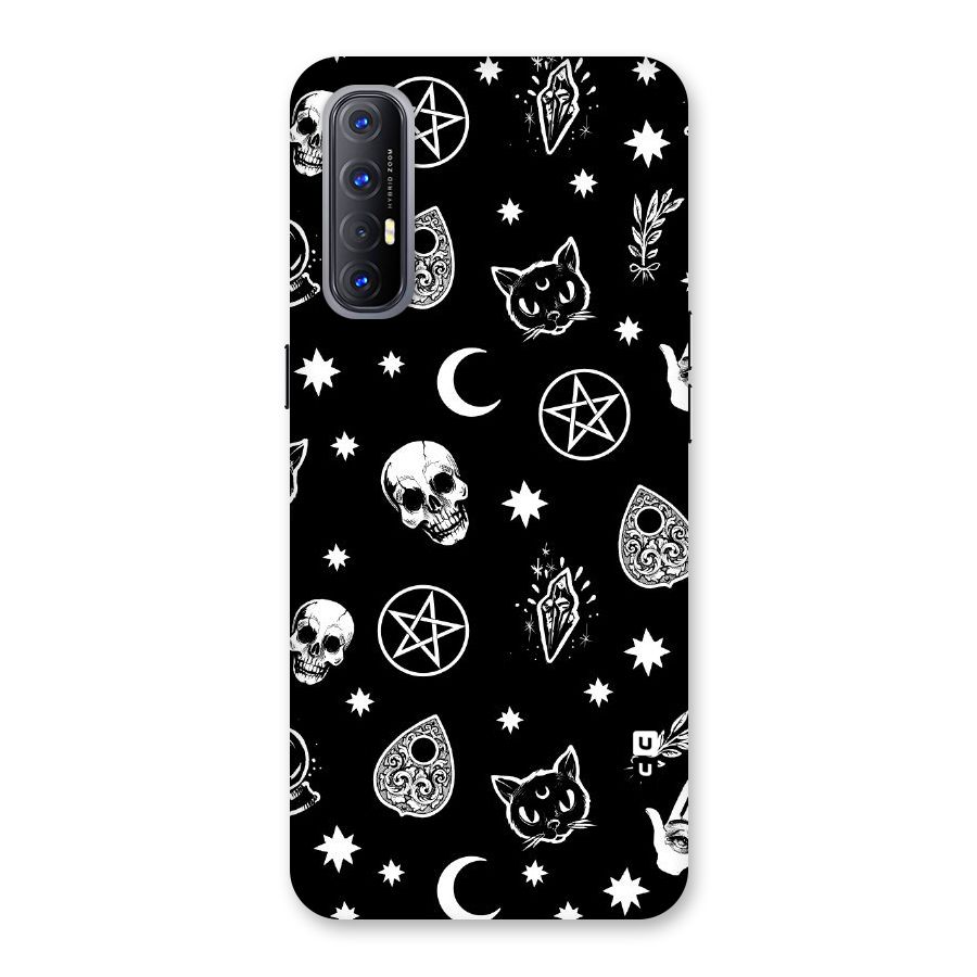 Skull Moon Design Back Case for Reno3 Pro