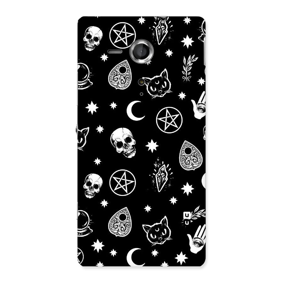 Skull Moon Design Back Case for Sony Xperia SP