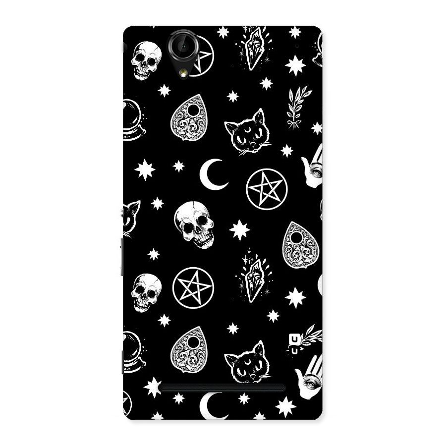 Skull Moon Design Back Case for Sony Xperia T2