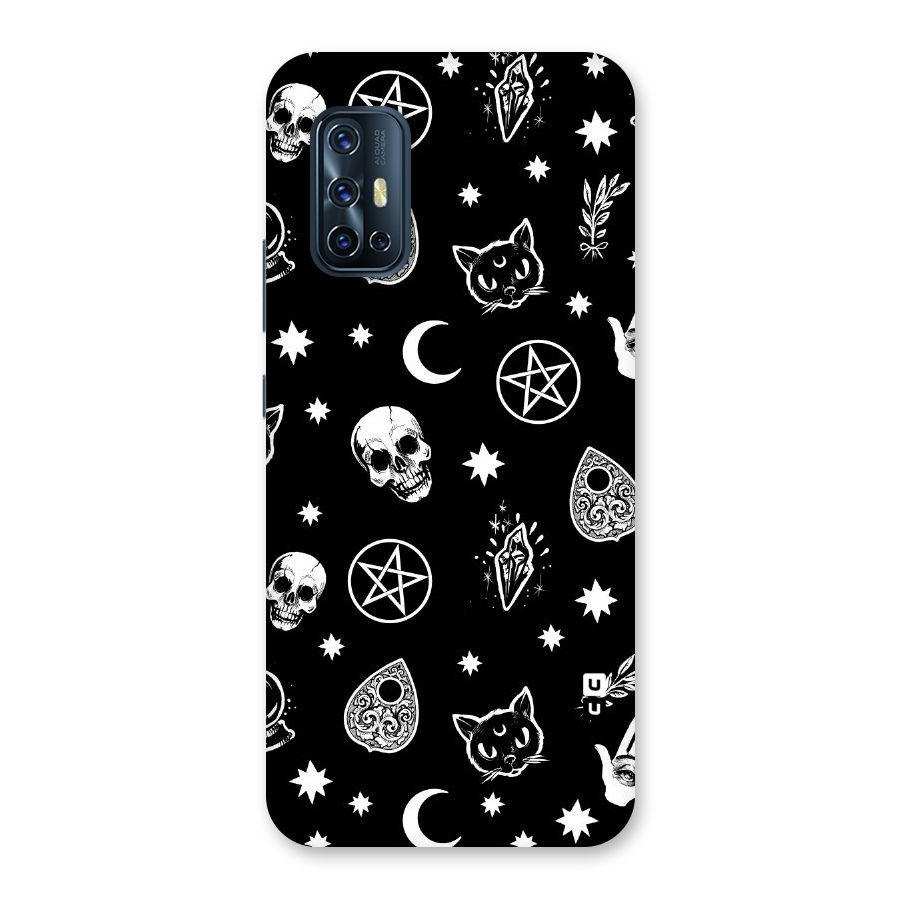 Skull Moon Design Back Case for Vivo V17