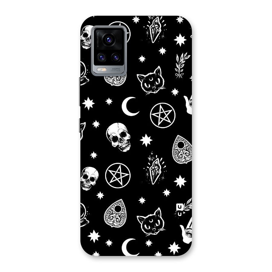 Skull Moon Design Back Case for Vivo V20