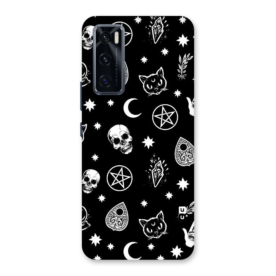 Skull Moon Design Back Case for Vivo V20 SE